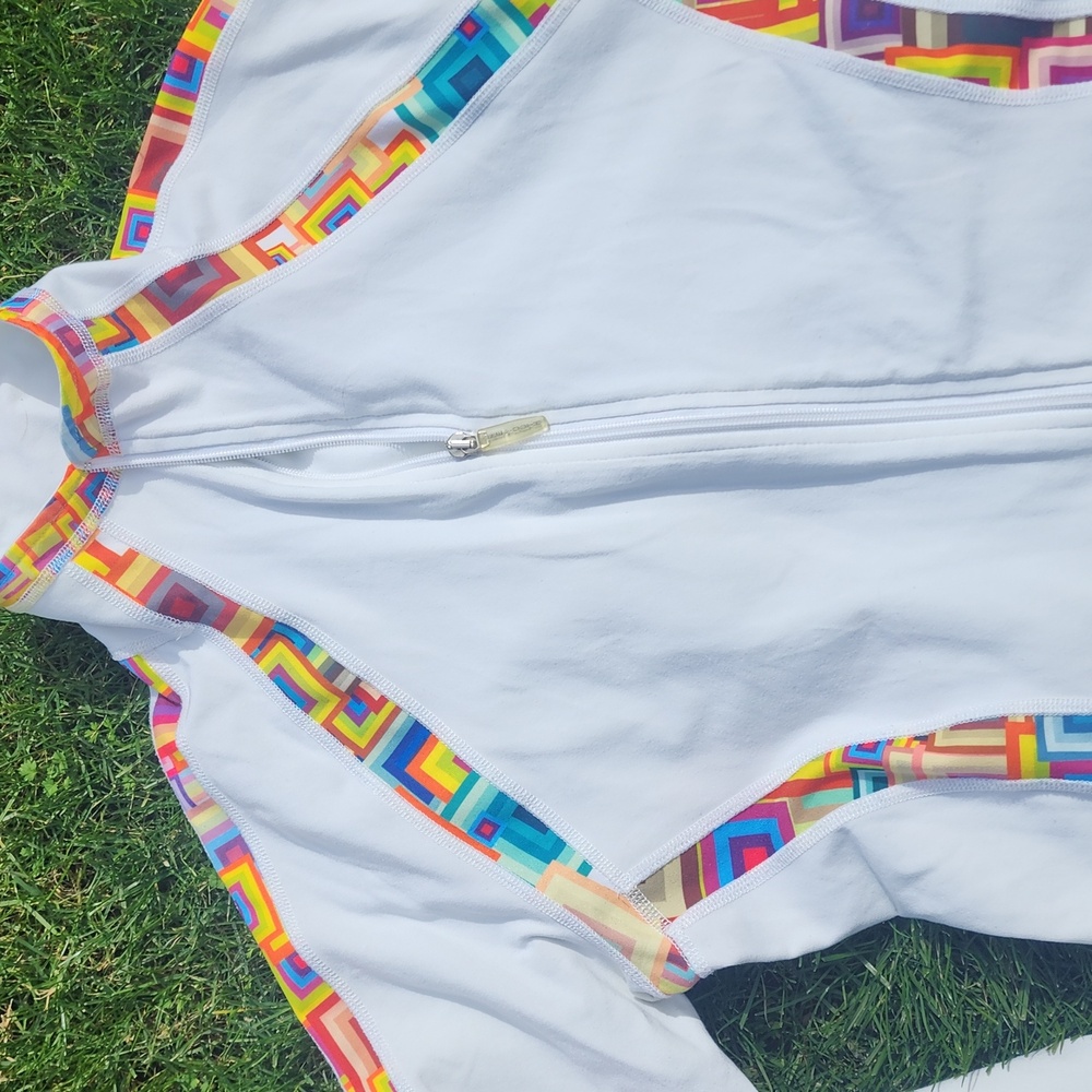 Women's Multicolor Trim Jacket - Picture 7 of 8